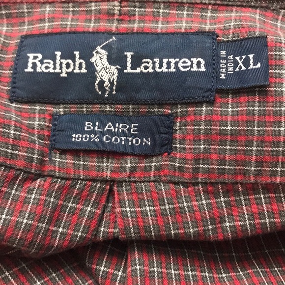 Ralph Lauren Men Blaire Checkered ButtonDown Shirt - Picture 5 of 6